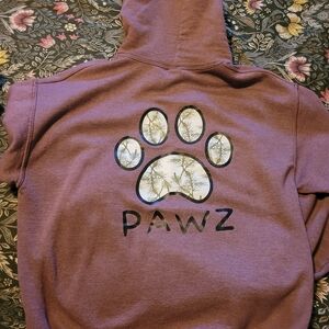 PAWZ Lavender Hoodie with Pine Paw Print